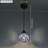 Tiffany-Style Stained Glass Pendant Light: Elegant 1-Light Hanging Lamp For Dining Room