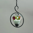 Tiffany Style Yellow And Blue/White Stainless Glass Pendant Light Fixture - Perfect For Balcony