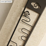 Traditional 1-Light Wall Sconce In Black With Cylinder Shade
