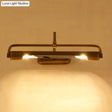 Traditional 2-Light Gold Vanity Light Fixture With Curvy Arm - Perfect For Bathrooms