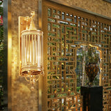 Traditional Bird Cage Wall Lamp In Gold - Elegant Metal Sconce Light For Balcony 3 /