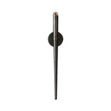 Traditional Black/Brass Cone Sconce Light: Warm/White 1-Head Metal Wall Fixture Black / Warm