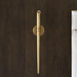 Traditional Black/Brass Cone Sconce Light: Warm/White 1-Head Metal Wall Fixture Brass / Warm