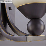 Traditional Black Wall Sconce With Flared Frosted Glass Shade For Bedroom