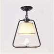 Traditional Black/White Cone Pendant Ceiling Light With Bird Detail For Living Room Black