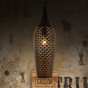 Traditional Bronze Ceiling Pendant Light For Dining Room - 1 Head Metal Jar Lamp