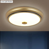 Traditional Circular Led Flush Mount Ceiling Light Fixture - 13’/16’/19.5’ Wide Black/Gold