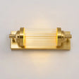 Traditional Crystal Brass Led Wall Lamp: 10/10.5/16-Inch Wide Round/Rectangle Sconce Light For