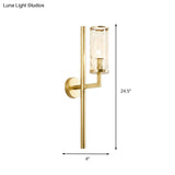 Traditional Dimpled Blown Glass Gold Sconce - Wall Mounted Lighting (1/2 Heads)