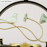Traditional Frosted Glass Black And Gold Chandelier Lantern Ceiling Light With 6/8/10 Lights