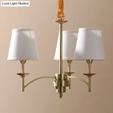Traditional Gold Chandelier With 6/8/10 Bulb Suspension Pendant Light