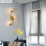 Traditional Gold Ginkgo Sconce Light - Elegant Metal Wall Lighting Fixture For Dining Room (1/3