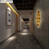 Traditional Style Gold Tiered Aluminum Sconce Light Fixture - 4/6 Lights Wall Mount Corridor