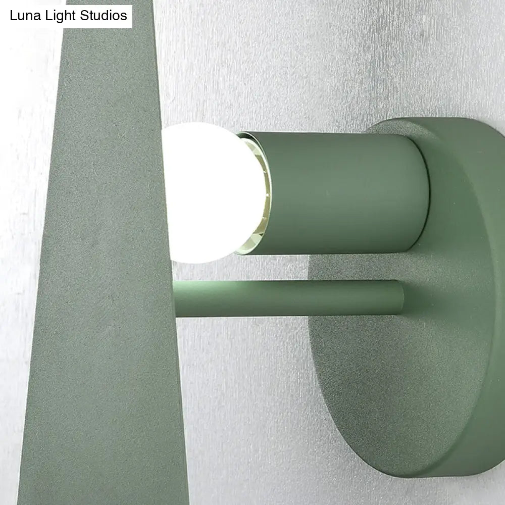 Tree Wall Mount Light - Nordic Macaron Style Green/Grey/White Bedroom Lighting