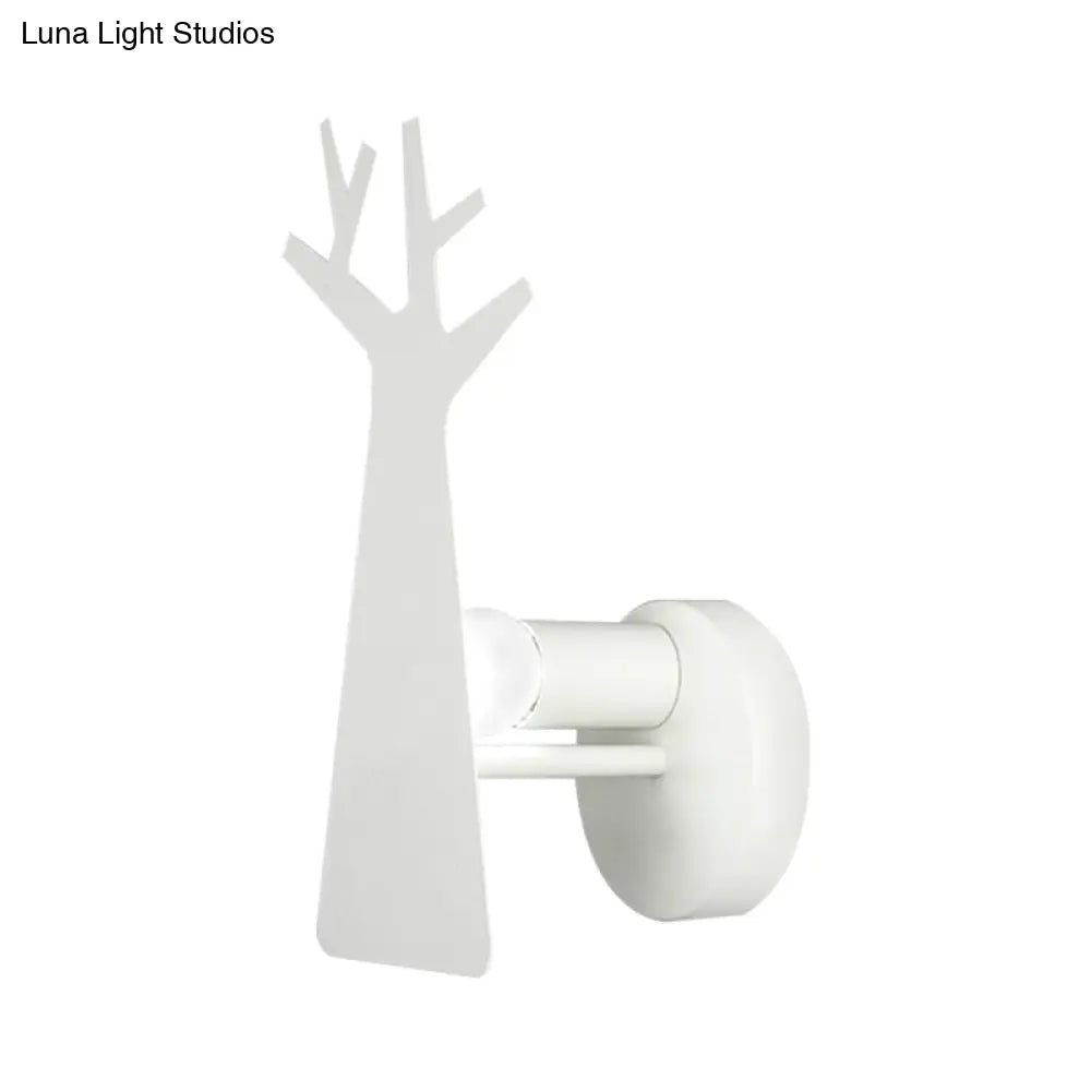 Tree Wall Mount Light - Nordic Macaron Style Green/Grey/White Bedroom Lighting