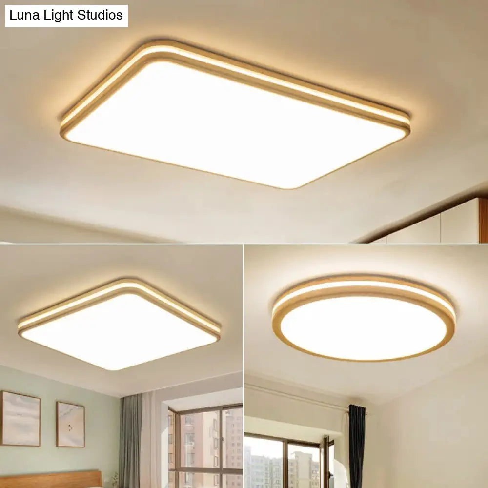 Ultra - Contemporary Integrated Led Semi Flush Ceiling Mount Chandelier For Bedroom
