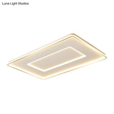 Ultra Thin Acrylic Flush Mount Ceiling Light - Simplicity White Led Lamp For Bedroom