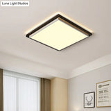Ultra Thin Acrylic Led Flush Light - Wide Bedroom Ceiling Fixture In Warm/White (18’/21.5’/35.5’)