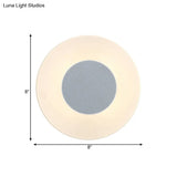 Ultra Thin Acrylic Led Wall Sconce In Warm/White/Natural Light - Minimalist Design