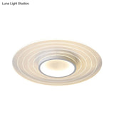 Ultra - Thin Disk Flushmount Led Acrylic Flush Lighting 16.5’/20.5’/24.5’ - White In
