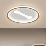 Ultra-Thin Round Metallic Flush Light Nordic Black/Gold Led Mount Fixture Warm/White 16/19.5 Dia