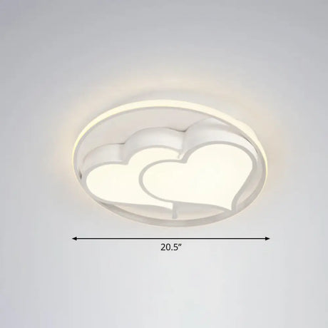 Ultrathin Led Flush Mount Bedroom Ceiling Fixture - Acrylic & Contemporary Lighting White / Third
