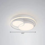 Ultrathin Led Flush Mount Bedroom Ceiling Fixture - Acrylic & Contemporary Lighting White / Third
