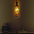 Urn Ceiling Lamp: Tradition Glass Fixture For Dining Room In Red/Sky Blue/Gold Gold / 1