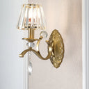 Vintage Brass Cone Wall Sconce Light For Living Room - Traditional Lighting (1/2 Heads) 1 /