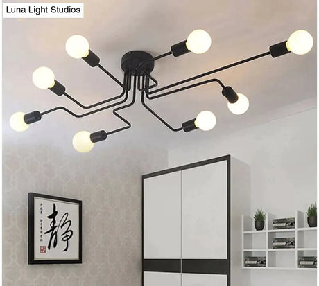 Vintage Ceiling Lights Iron Personality For Living & Bed Room