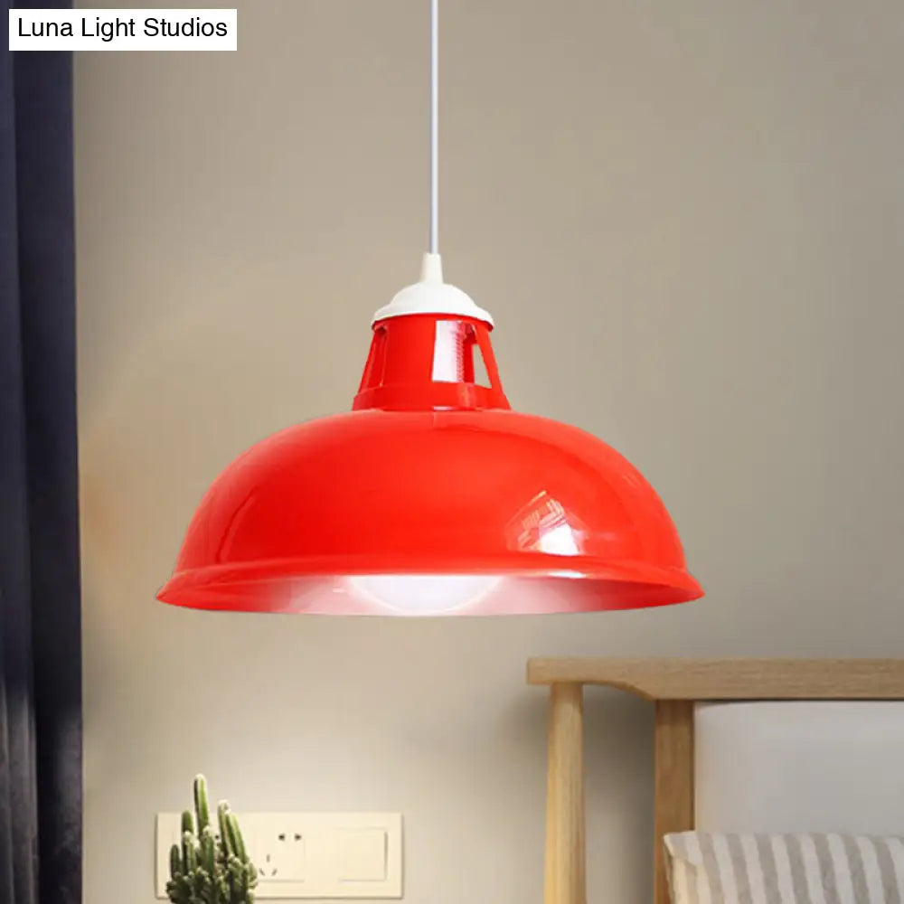 Vintage Coin Pattern Pendant Light With Acrylic Shade - 1 Bulb Ceiling Fixture For Restaurant