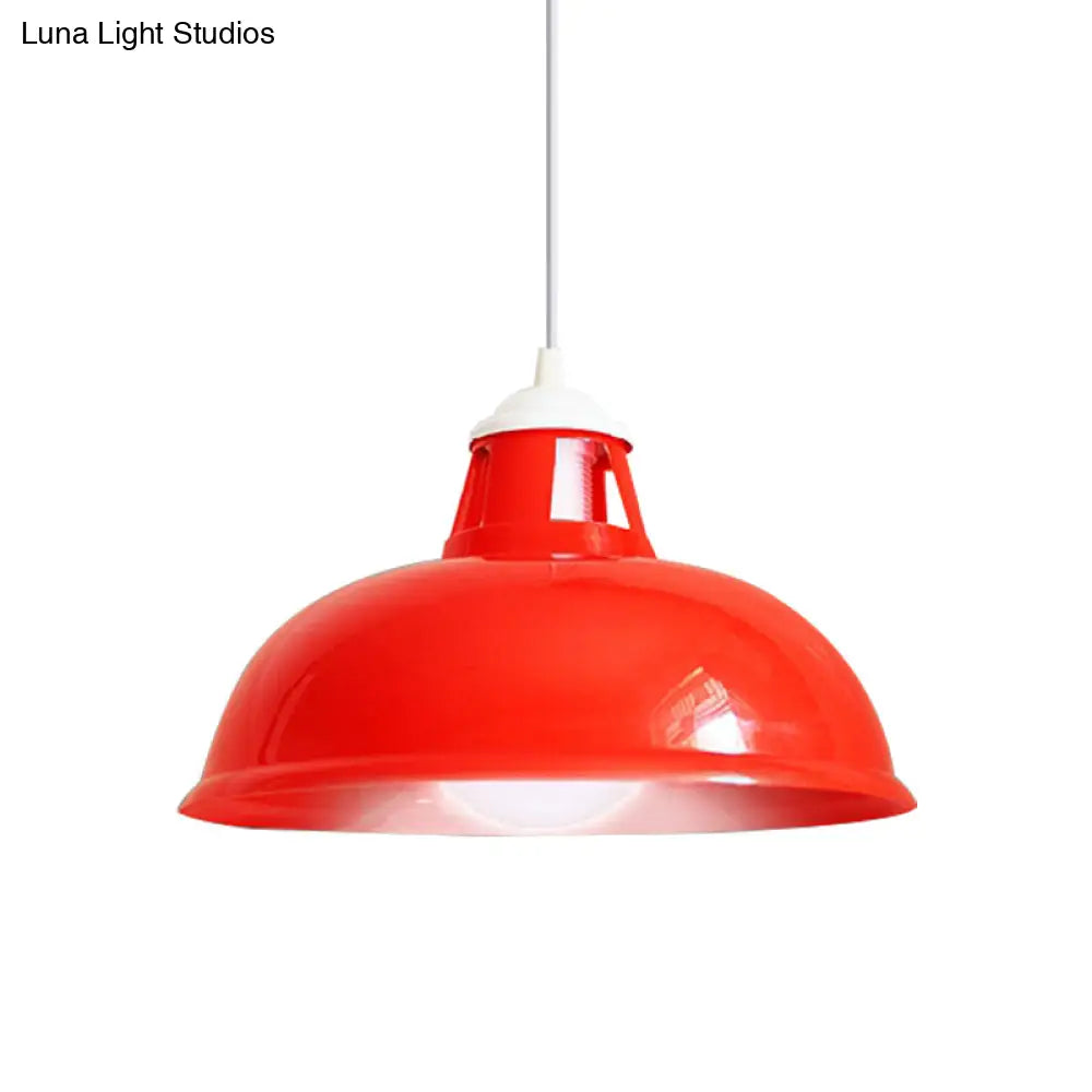 Vintage Coin Pattern Pendant Light With Acrylic Shade - 1 Bulb Ceiling Fixture For Restaurant