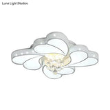 Vintage Crystal Ball Led Ceiling Lamp - Chic Heart Design Bedroom Décor