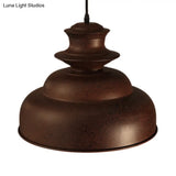 Vintage Double Bubble Pendant Light - Stylish Bronze Metal Ceiling (Indoor)