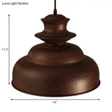 Vintage Double Bubble Pendant Light - Stylish Bronze Metal Ceiling (Indoor)