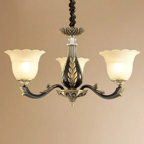 Vintage Gold-Black Chandelier Pendant Light For Dining Room Decor 3 /