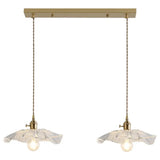 Vintage Industrial Pendant Lamp - Flower Shape Shade With Clear Glass 2 /