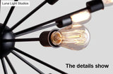 Vintage Industrial Pendant Light 12/16/18/20 Head Sputnik Lamp