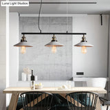 Vintage Island Hanging Light With Cement Pendant In Grey