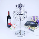Vintage Led Table Light With Crystal Fringe Shade For Bedroom Night Lamp Clear