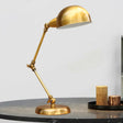 Vintage Loft Metallic Adjustable Desk Lamp - Gold Dome Shade For Bedroom