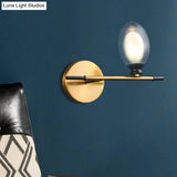 Vintage Oval Wall Sconce With 1 Clear Glass Light - Bedroom Mounted Lamp Featuring Brass Bar