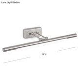 Vintage Rotatable Tubular Vanity Wall Sconce - Metal Led Mount Lighting