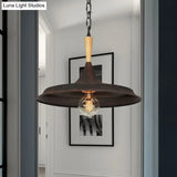 Vintage Rustic Pendant Lamp - Barn Shade Iron Lighting For Bar
