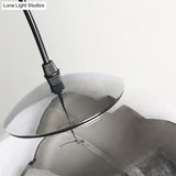 Vintage Silver And Clear Glass Globe Pendant Light For Bedroom - 1 Head Hanging Lamp In 3 Width