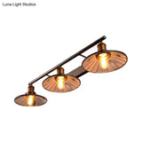 Vintage Style Black Metal Sconce Lighting - 2/3 Bulbs Cone Shade Wall Mount Light Perfect For