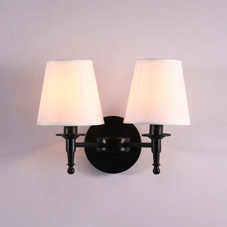 Vintage Style Bucket Shade Wall Mounted Lamp For Corridors 2 / White