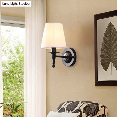 Vintage Style Bucket Shade Wall Mounted Lamp For Corridors