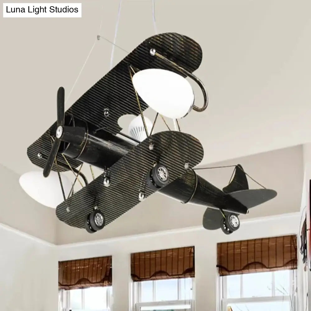 Vintage-Style Glider Kindergarten Metal Chandelier In Antique Brass

Note: Seo Is Important So Its