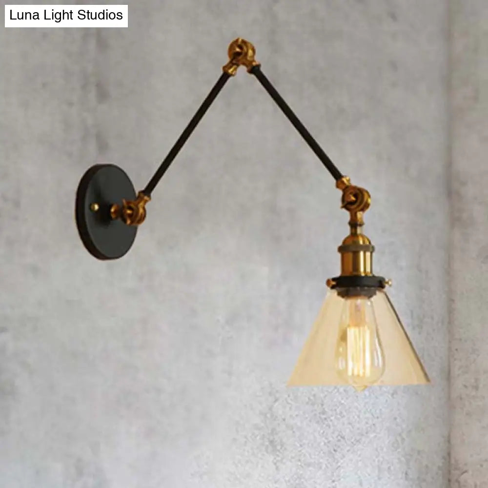 Vintage Style Wall Sconce With Clear Glass And Satin Brass Chrome Or Antique Finish - Perfect For